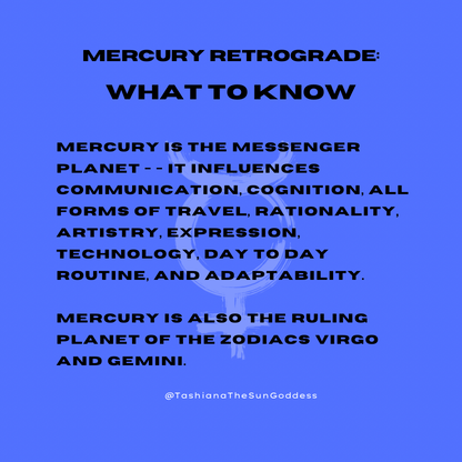 MERCURY RETROGRADE ALTAR SERVICE✨