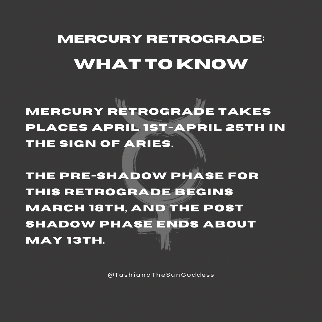 MERCURY RETROGRADE ALTAR SERVICE✨